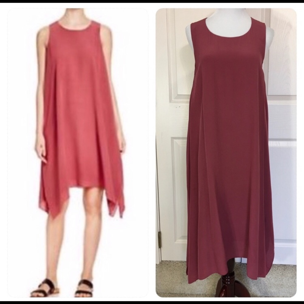 NWT Eileen fisher rosewood handkerchief dress